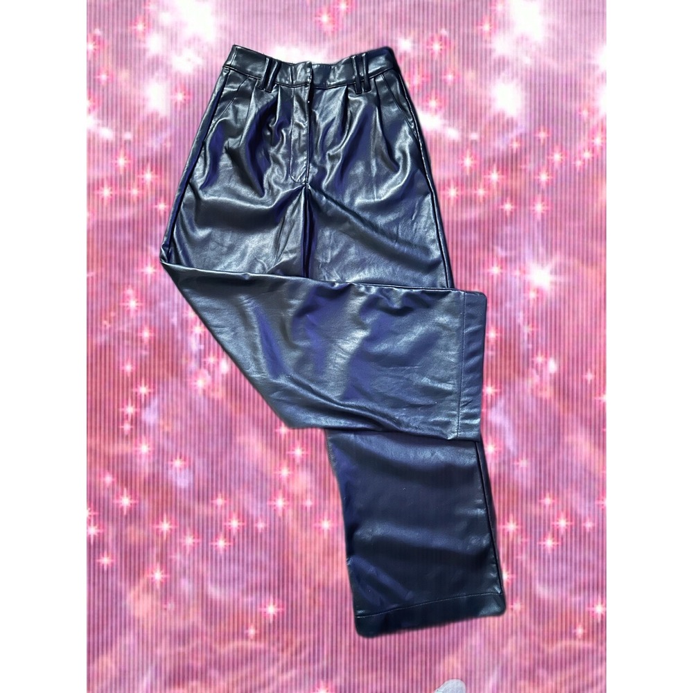 Splendid Grey Velvet Wide Leg Pleated Trousers Pants RF3C770